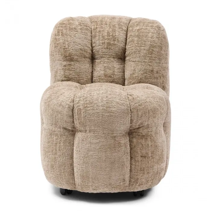 riviera maison Draaibare eetkamerstoel Arosa Taupe