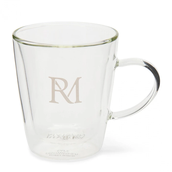 riviera maison Dubbelwandig glas RM Monogram 210ML