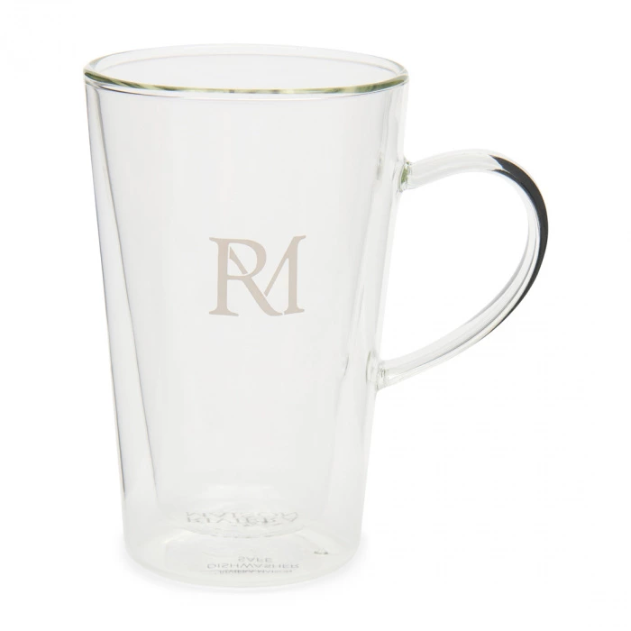 riviera maison Dubbelwandig glas RM Monogram 340ML