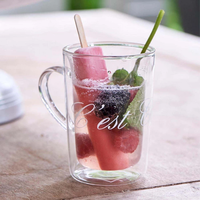 Riviera Maison Dubbelwandig Theeglas C'est Chaud L