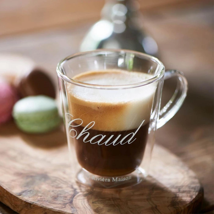 Riviera Maison Dubbelwandig Theeglas C'est Chaud M