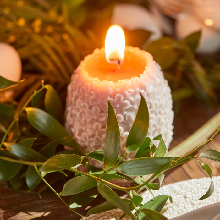 Riviera Maison Kaars Flowers Naturel