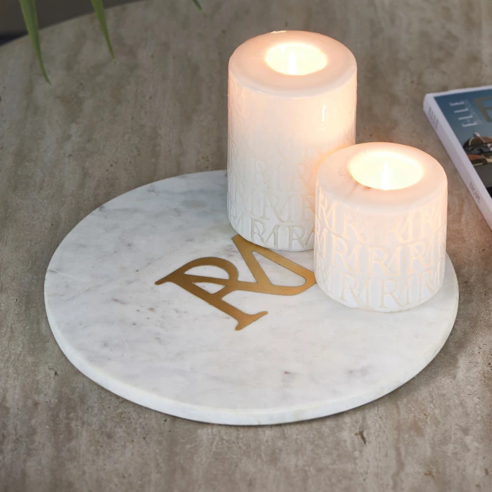 Riviera Maison Kaarsenplateau RM Monogram Marble