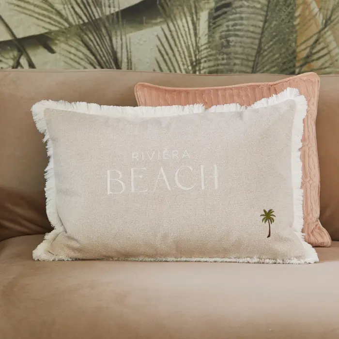 Riviera Maison Kussenhoes Beach Palm Tree