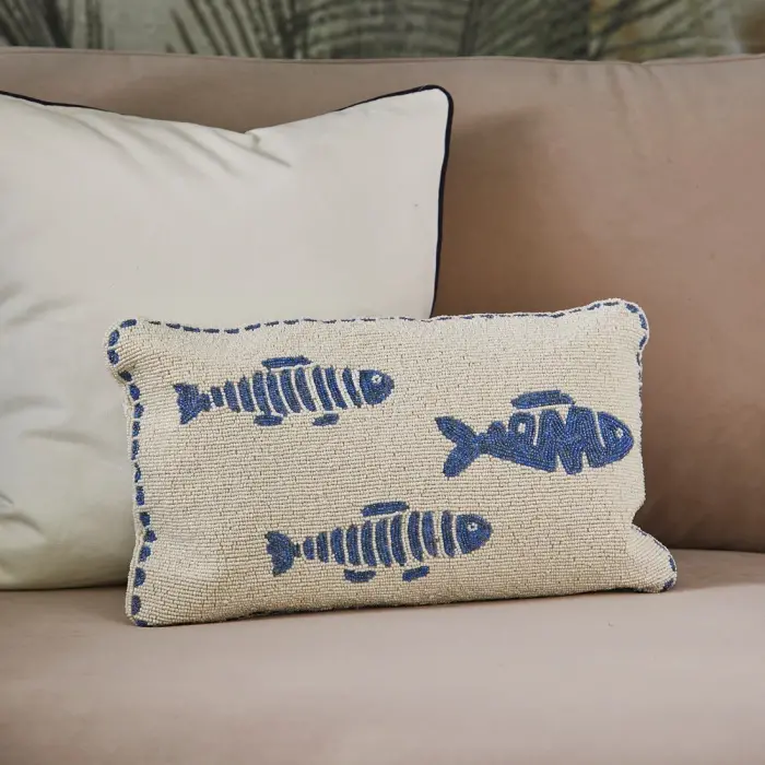 Riviera Maison Kussenhoes Fish Beads