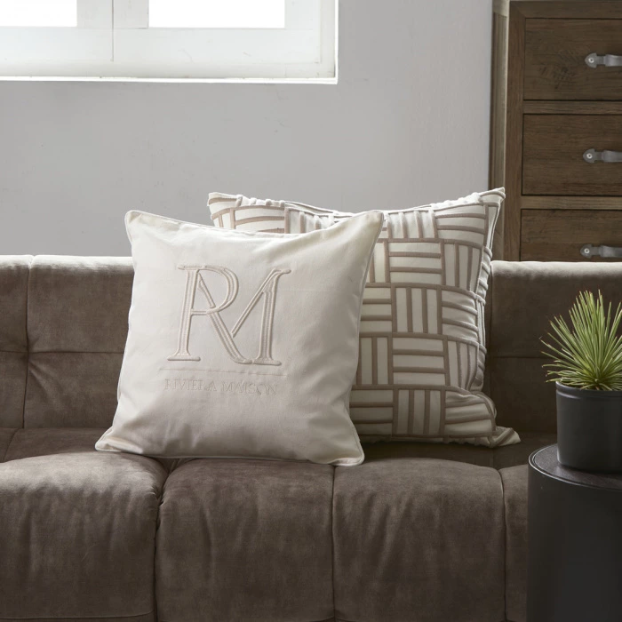 Riviera Maison Kussenhoes RM Monogram 50x50