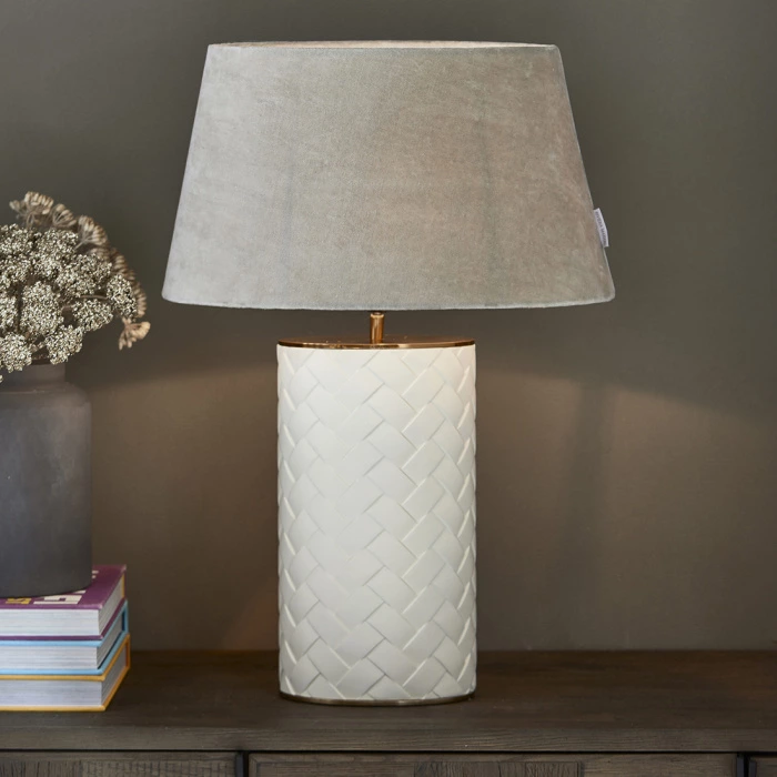 Riviera Maison Lampenkap Oval Naturel 45x26