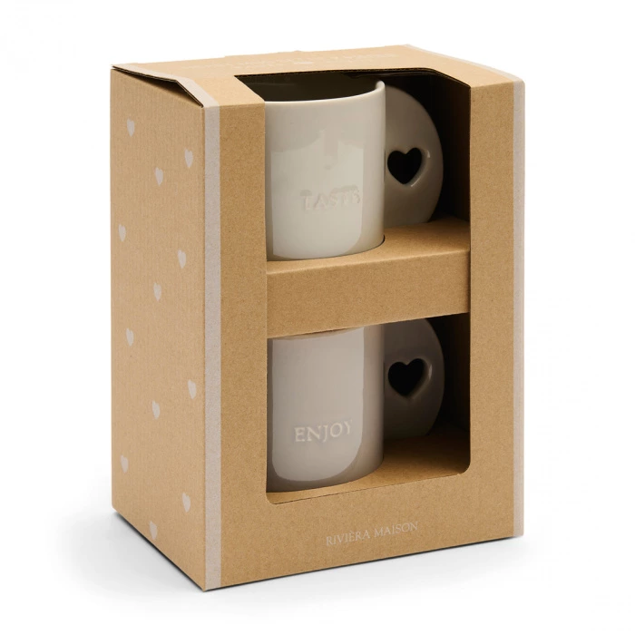 Riviera Maison Mokken Taste & Enjoy 2 Stuks