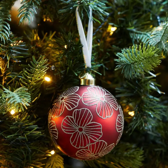 Riviera Maison Ornament Glamorous Floral Rood