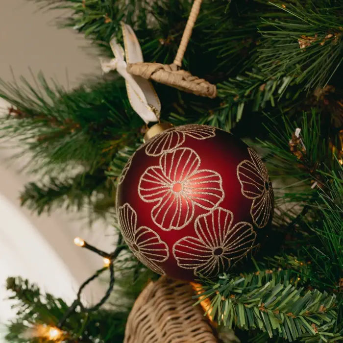 Riviera Maison Ornament Glamorous Floral Rood