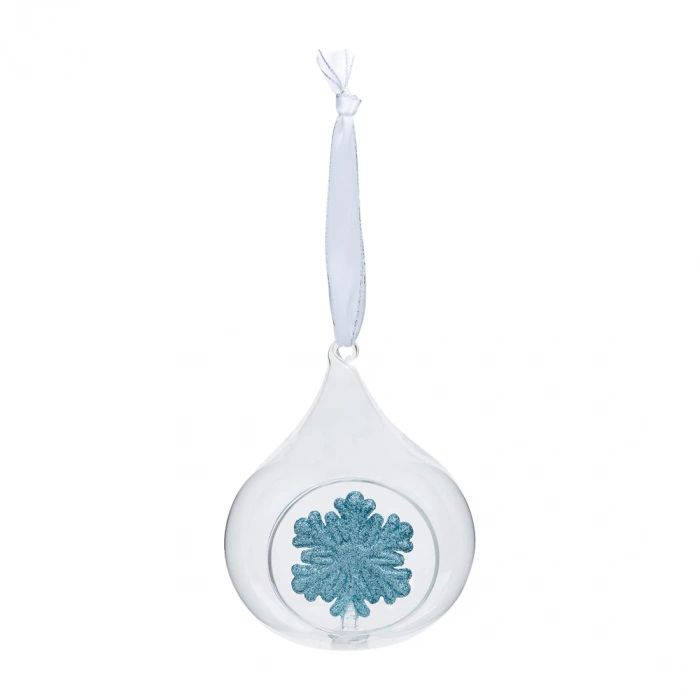 riviera maison Ornament Snowflake Wishes Blauw