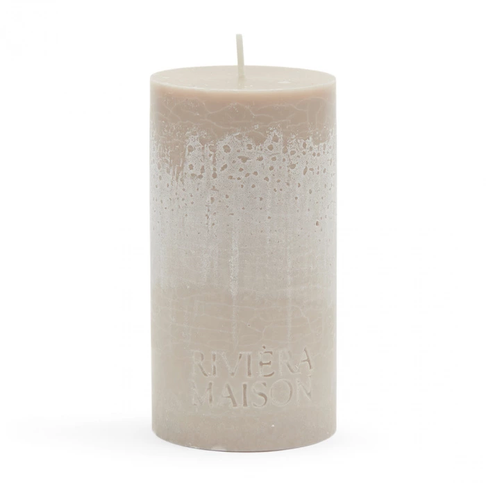 riviera maison Pillar Candle ECO flax 7x13