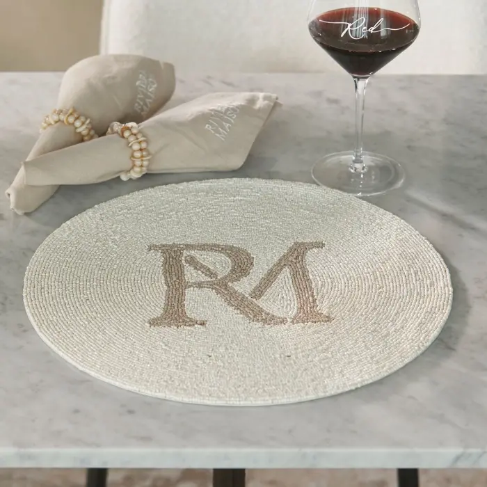 Riviera Maison Placemat RM Monogram Beaded