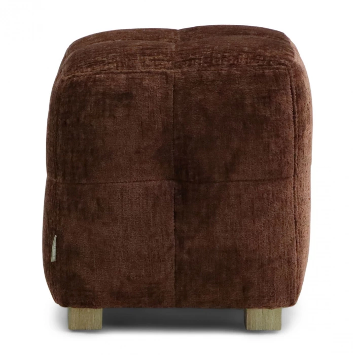 riviera maison Poef Bruin 40x40