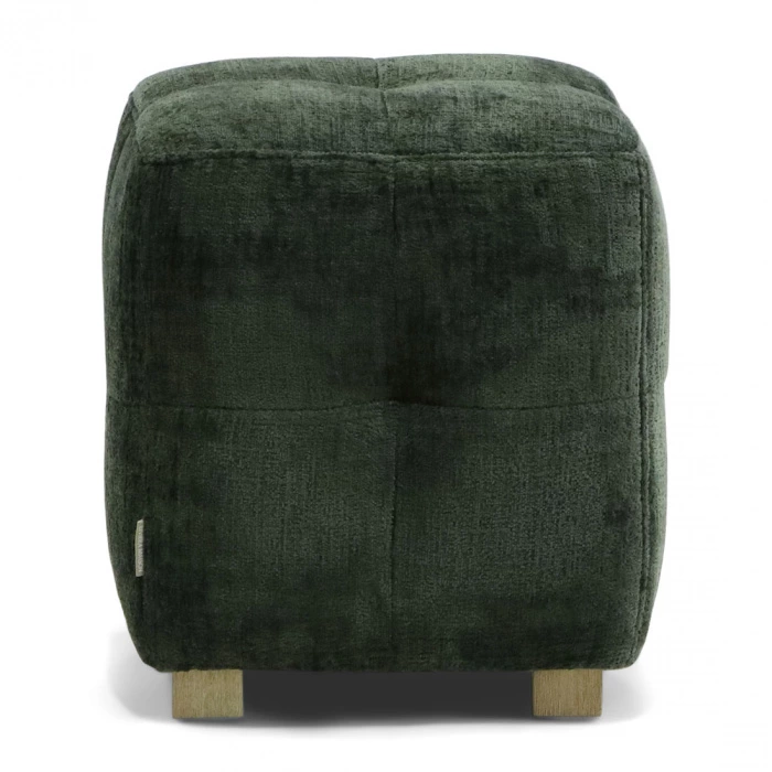 riviera maison Poef Donkergroen 40x40
