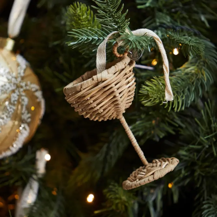 Riviera Maison Rattan Ornament Bubbles Coupe