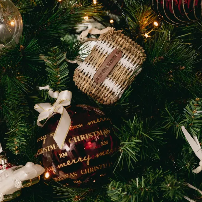 Riviera Maison Rattan Ornament Suitcase