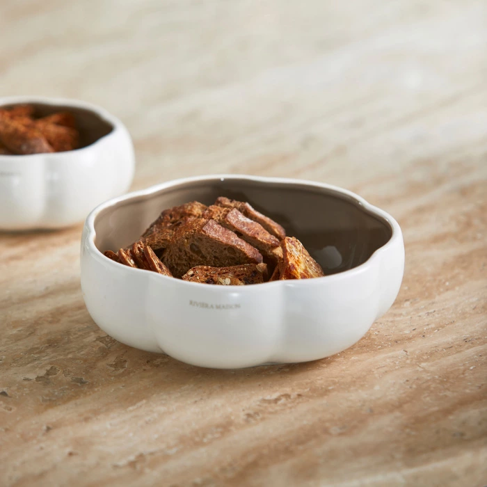 Riviera Maison Serveerschaal Pumpkin Wit