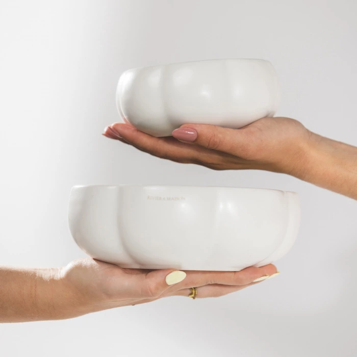 Riviera Maison Serveerschaal Pumpkin Wit