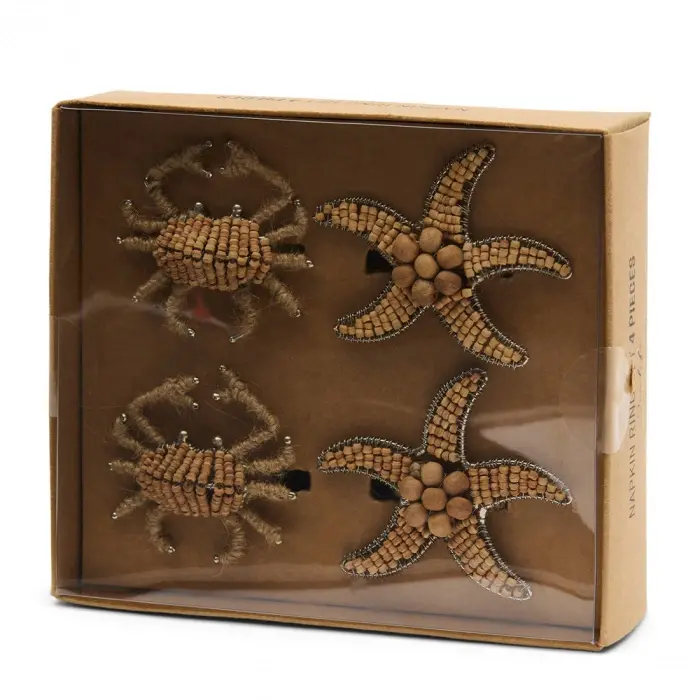 Riviera Maison Servetringen Sealife 4 Stuks