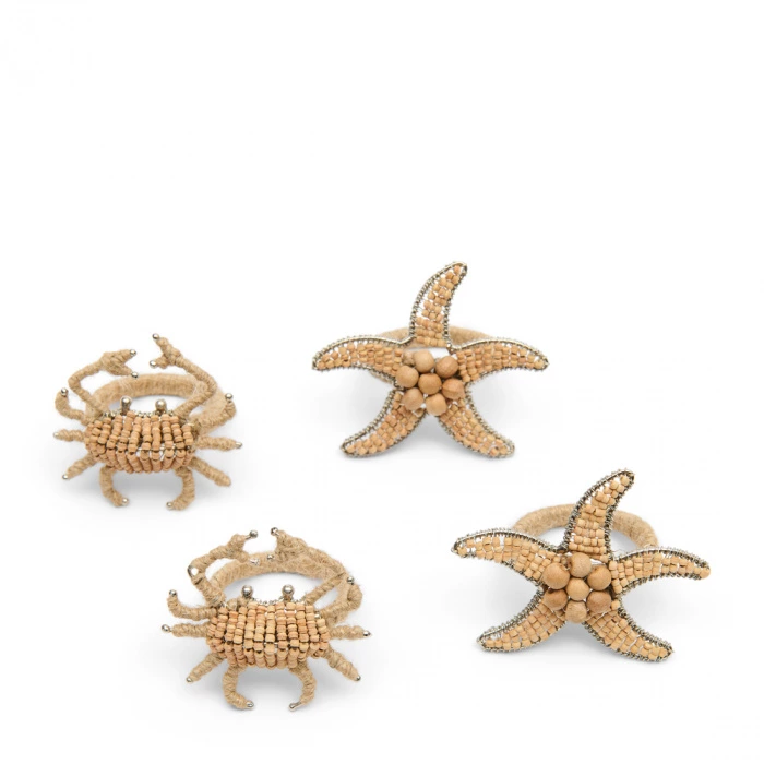 riviera maison Servetringen Sealife 4 stuks