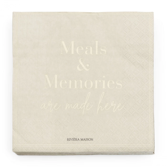 riviera maison Servetten Meals & Memories
