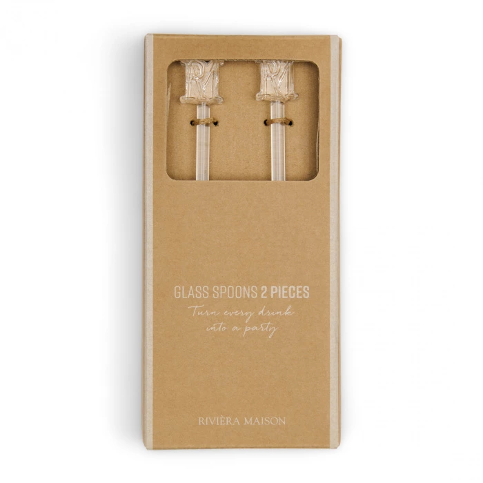 Riviera Maison Theelepels RM Glass 2 Stuks