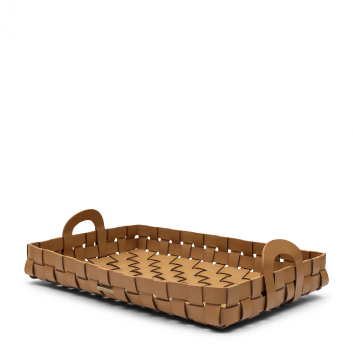 Riviera Maison Tray Florence 61x44 Gerecycled Leer