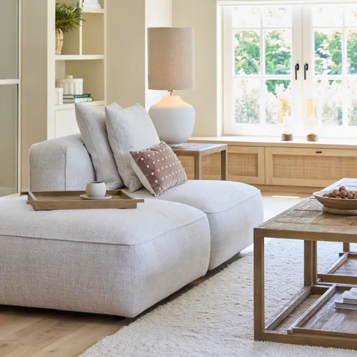 Riviera Maison Voetenbank Hamilton Wit