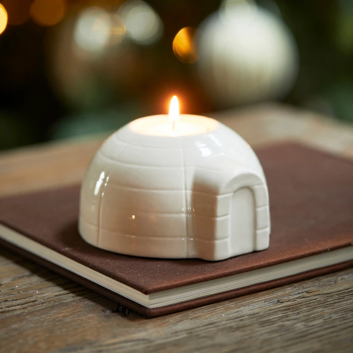 Riviera Maison Waxinelichthouder Iglo Wit