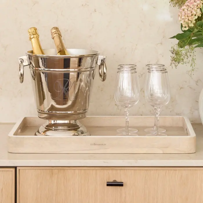 Riviera Maison Wijnkoeler Duclair Zilver