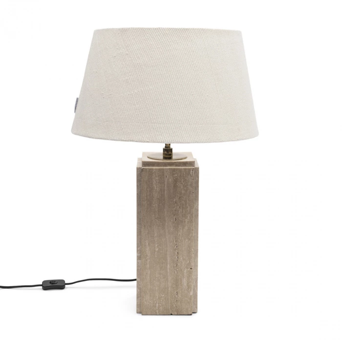 Riviera Maison Toelopende Lampenkap Linnen Wit 45x25