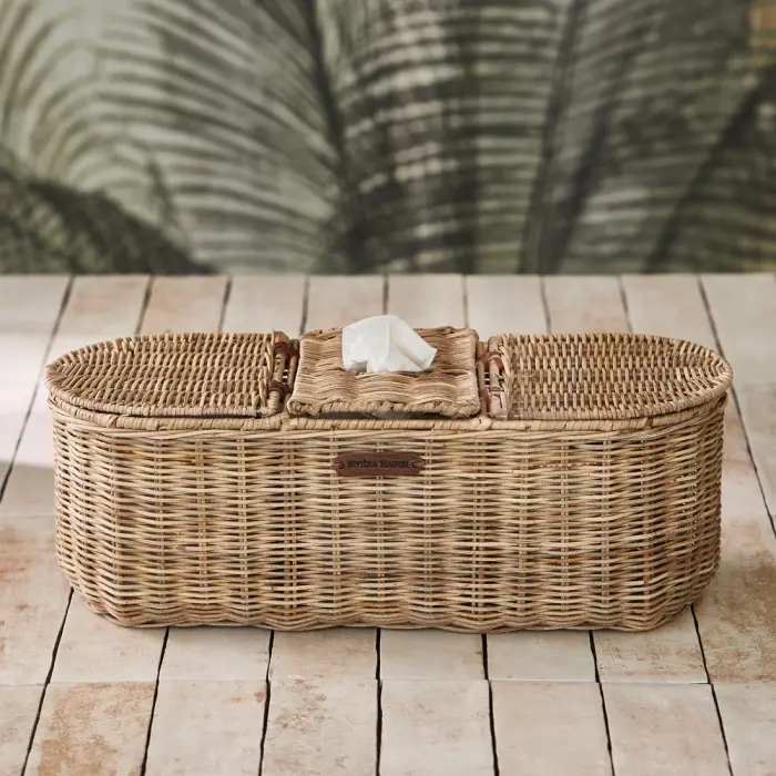 Riviera Maison Toiletpapier & Tissue Opbergbox Rustic Rattan