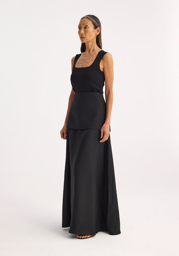 Róhe Bustier-shaped Knitted Tanktop | Black