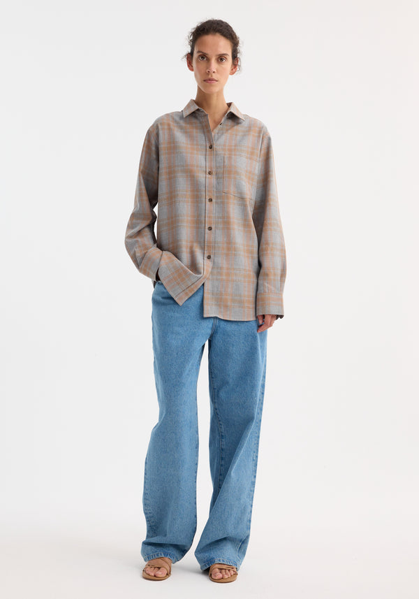 róhe check shirt | powder check
