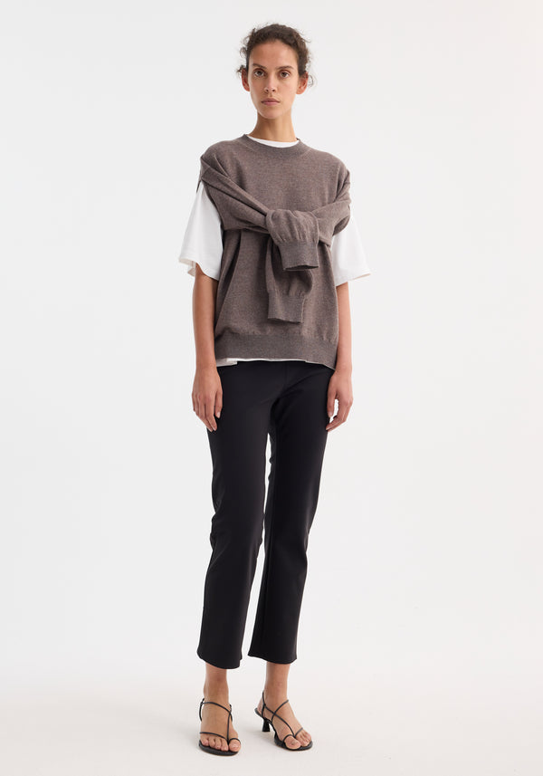 róhe cigarette scuba trousers | black