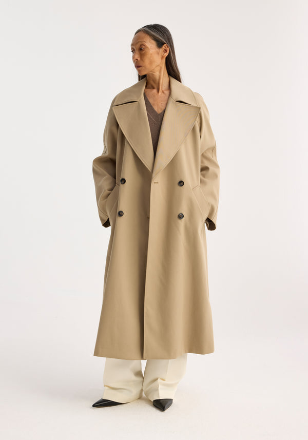 róhe classic trench coat | khaki