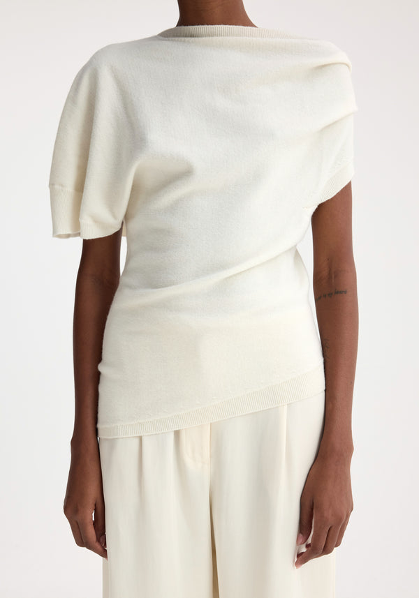 Róhe Deconstructed Knitted Top | Off White