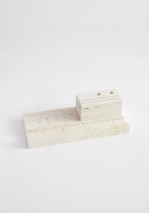 Róhe Desk Organizer | Travertine