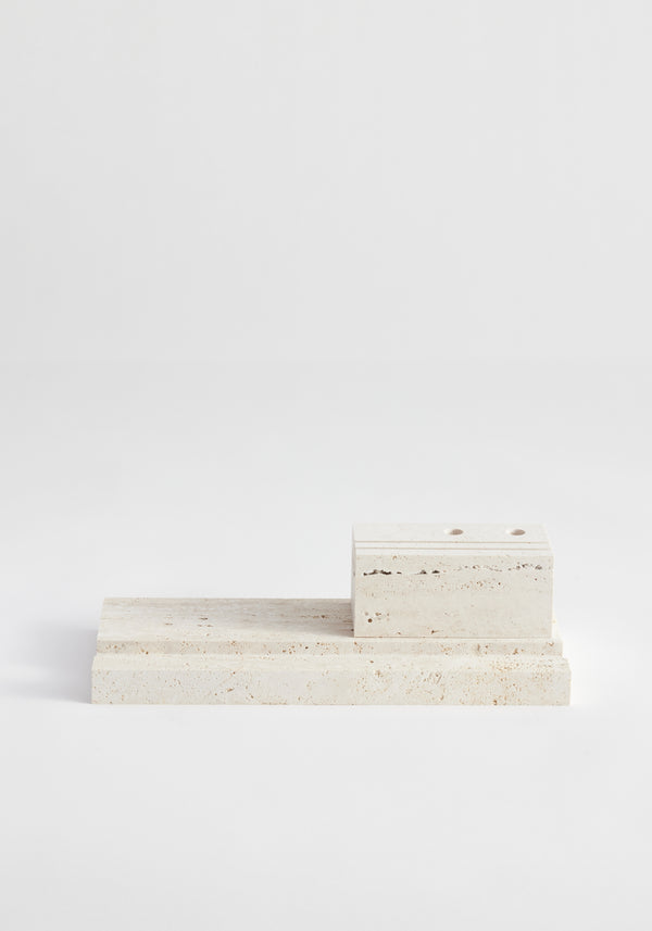 róhe desk organizer | travertine