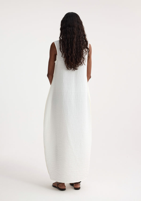 Róhe Hammered Silk Shaped Dress | Off White