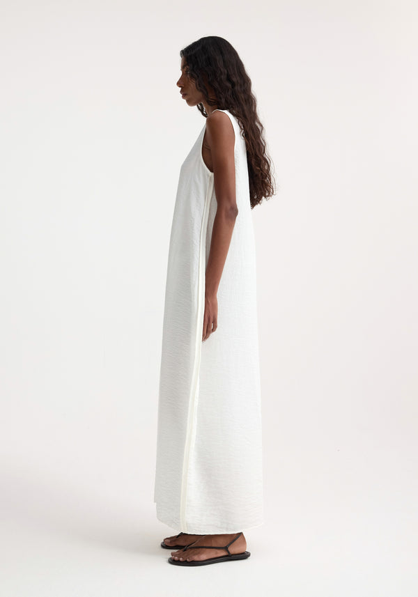 Róhe Hammered Silk Shaped Dress | Off White