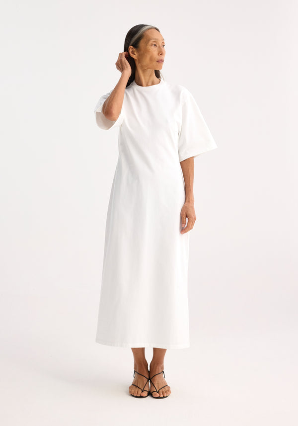 róhe jersey fitted t-shirt dress | optic white