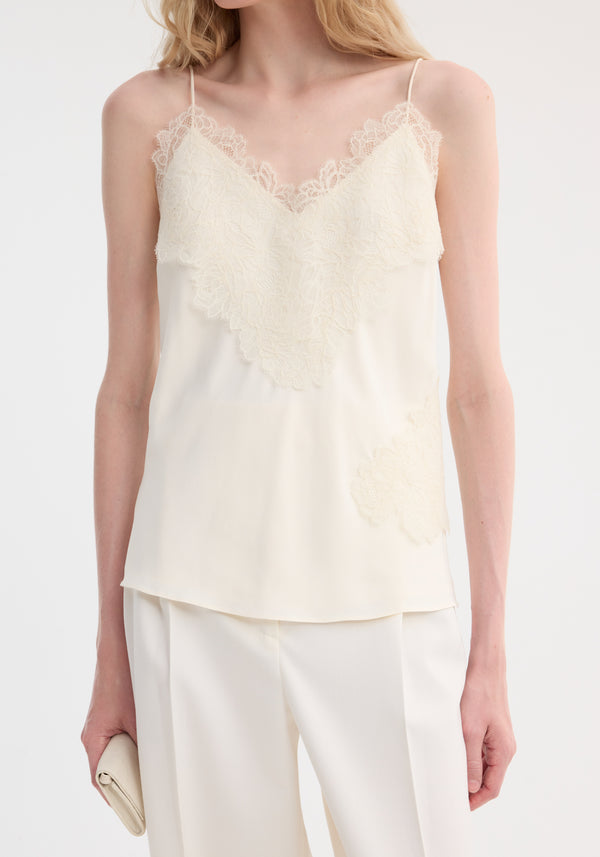Róhe Lace Camisole | Cream