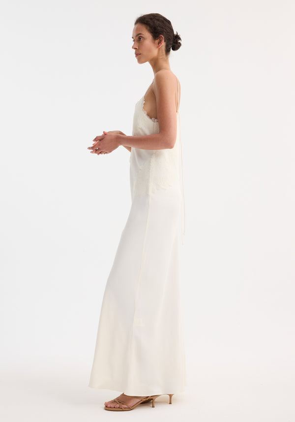 Róhe Lace Slipdress | Cream