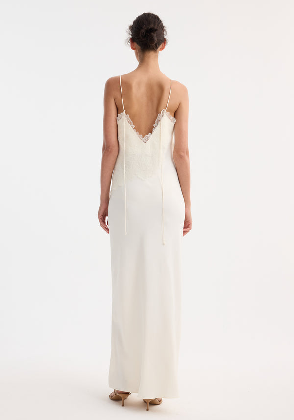 Róhe Lace Slipdress | Cream