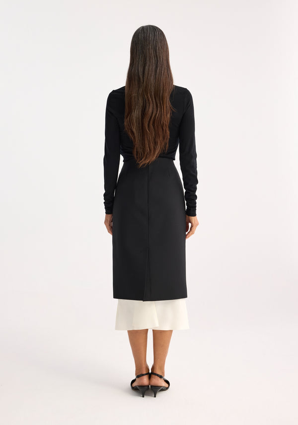 Róhe Light-weight Merino Wool Turtleneck | Black