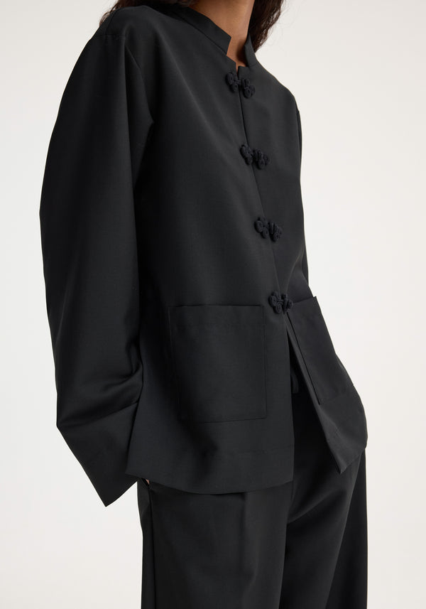 Róhe Mandarin Jacket | Black