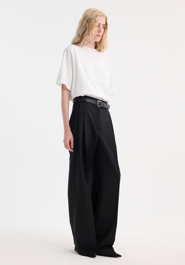 Róhe Mid-waist Tailored Trousers | Black