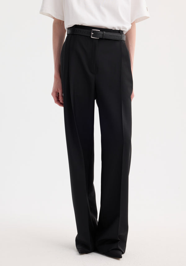 Róhe Mid-waist Tailored Trousers | Black